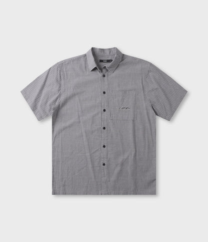 Former Vivian Check Short Sleeve Shirt - Black