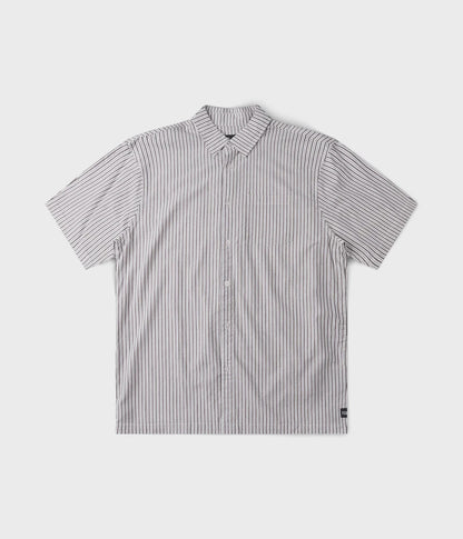 Former Reynolds Stripe Short Sleeve Shirt - Beige