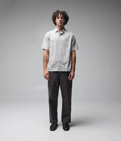 Former Reynolds Stripe Short Sleeve Shirt - Beige