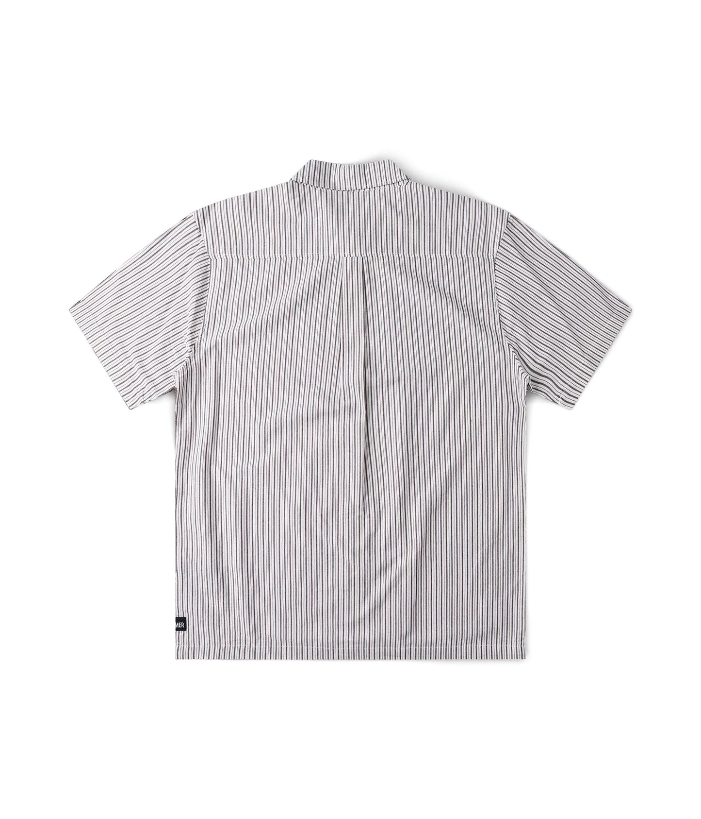 Former Reynolds Stripe Short Sleeve Shirt - Beige