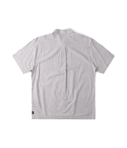 Former Reynolds Stripe Short Sleeve Shirt - Beige