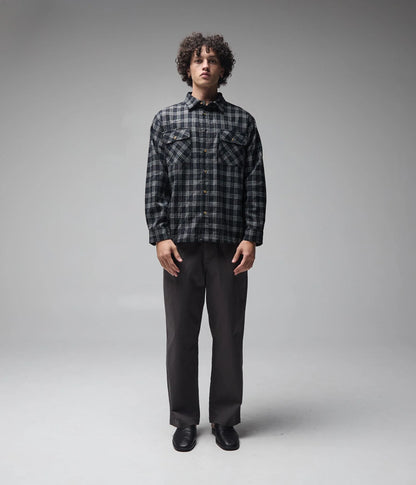 Former Vivian Flannel Long Sleeve Shirt - Black/Grey