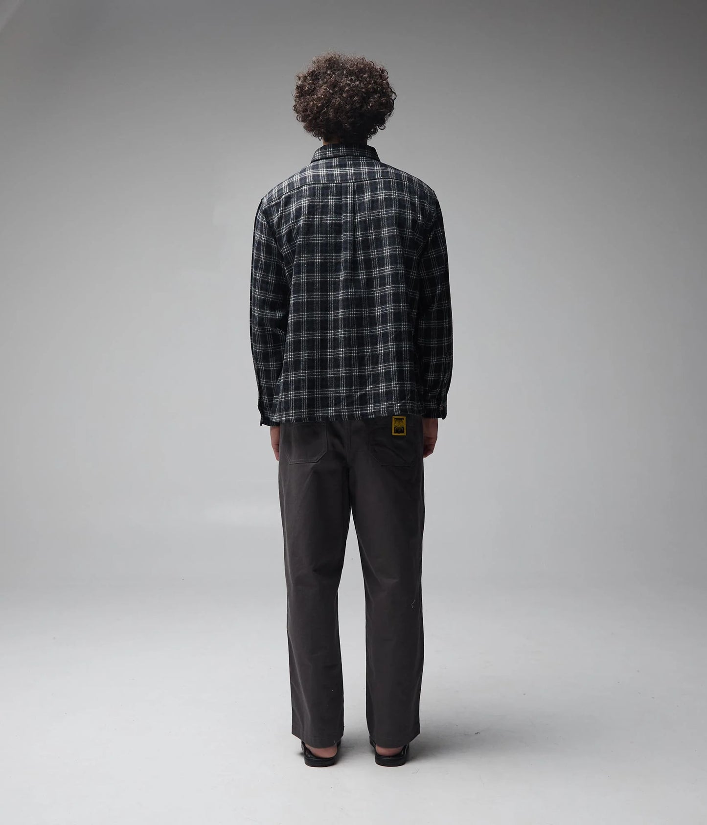 Former Vivian Flannel Long Sleeve Shirt - Black/Grey