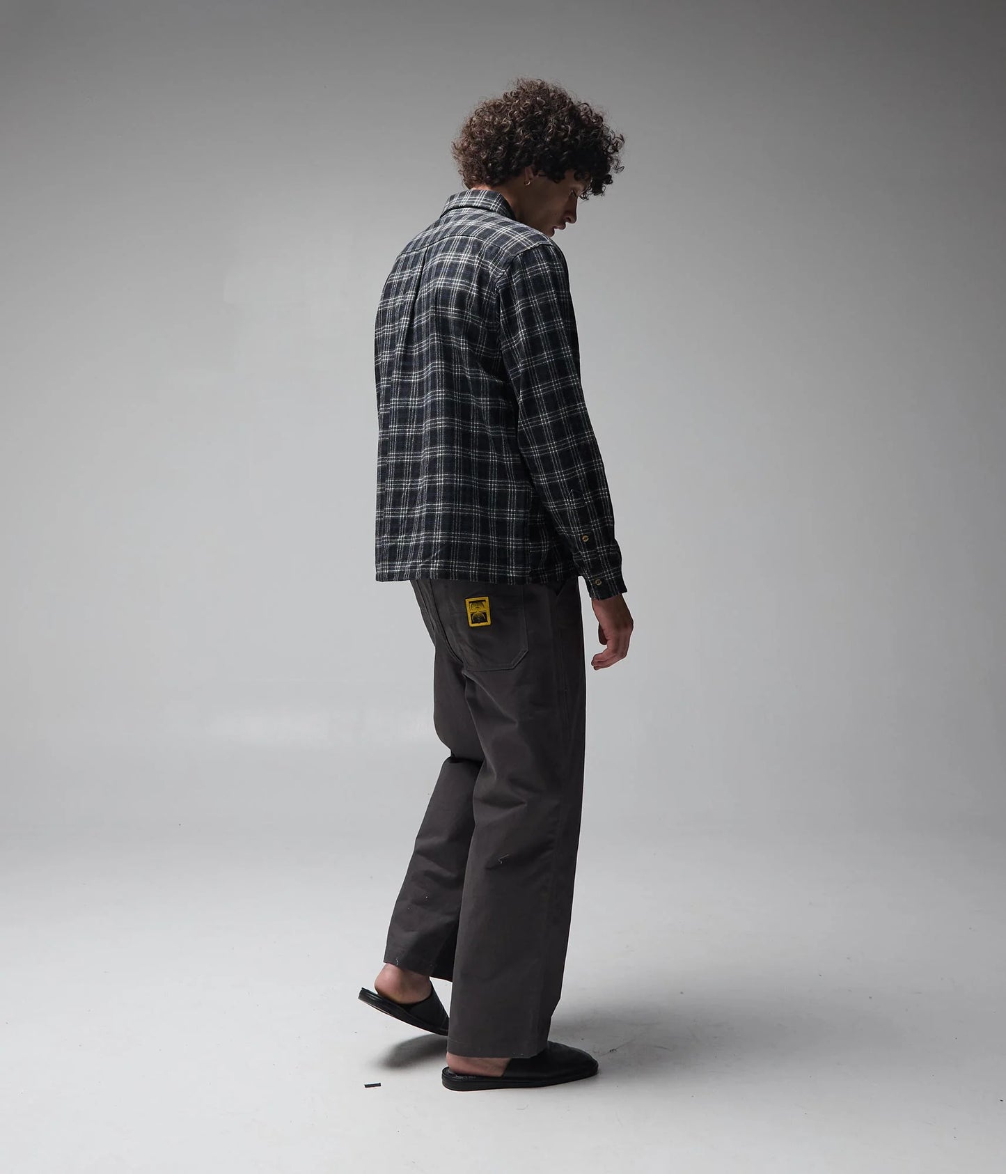 Former Vivian Flannel Long Sleeve Shirt - Black/Grey