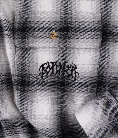 Former Vivian Flannel Long Sleeve Shirt - Grey