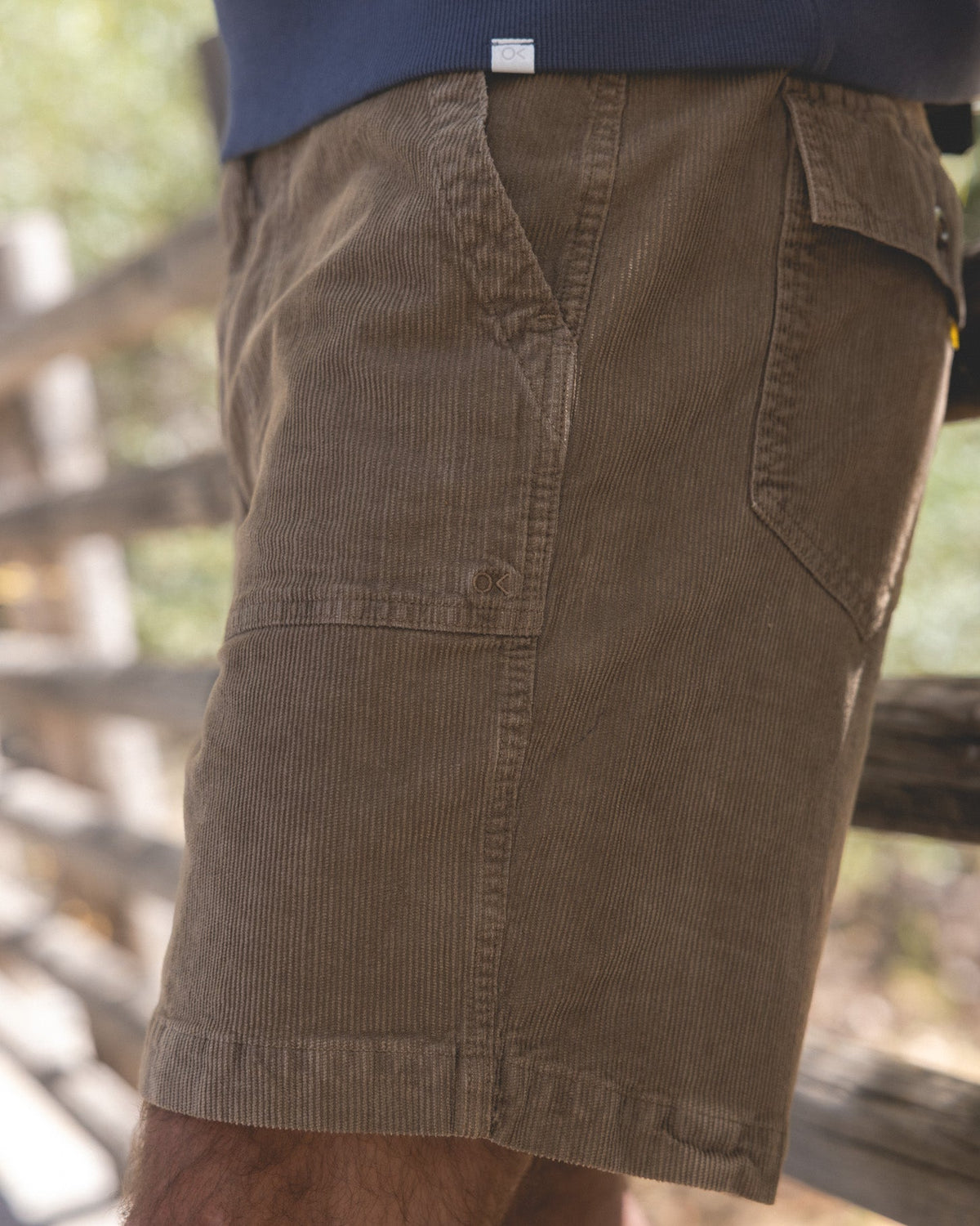 Outerknown Seventyseven Cord Utility Shorts - Tawny Wood