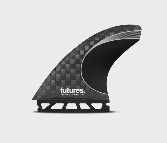 3/2 Vector Blackstix+ Large Thruster Fin Set - Silver