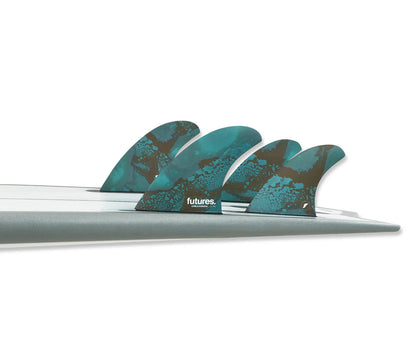 Futures Christenson Honeycomb 5-Fin Set - Blue/Brown