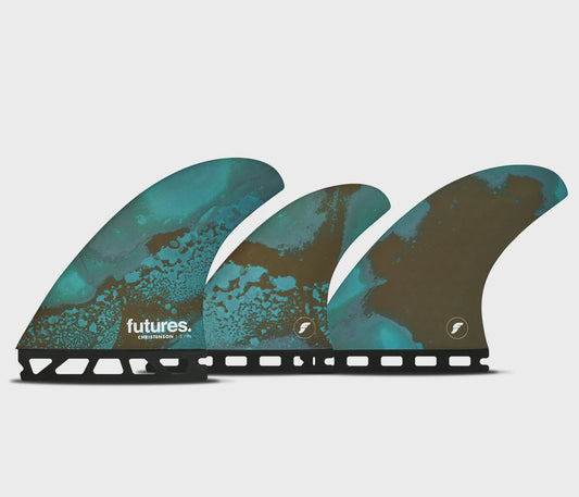 Futures Christenson Honeycomb 5-Fin Set - Blue/Brown