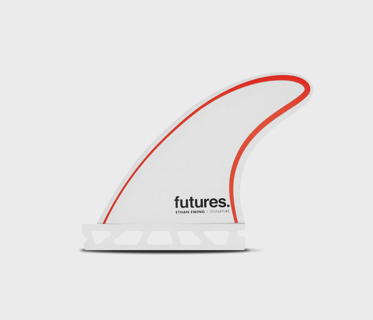 Futures Ethan Ewing Signature Fibreglass Grom Thruster Fin Set - White/Orange