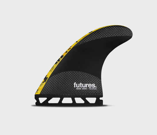 Futures John John Florence Techflex Fin Set (Medium) - Digi Yellow