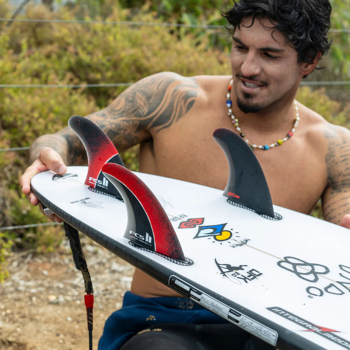GABRIEL MEDINA PC AIRCORE TRI FIN SET - FIREBALL
