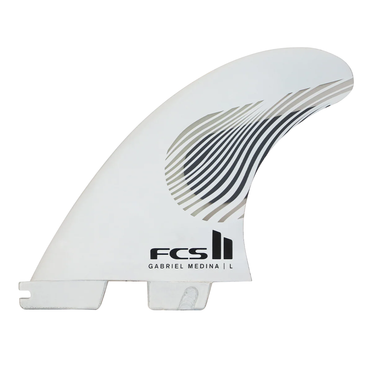 FCS II Gabriel Medina PC Tri Fin Set - Black/White