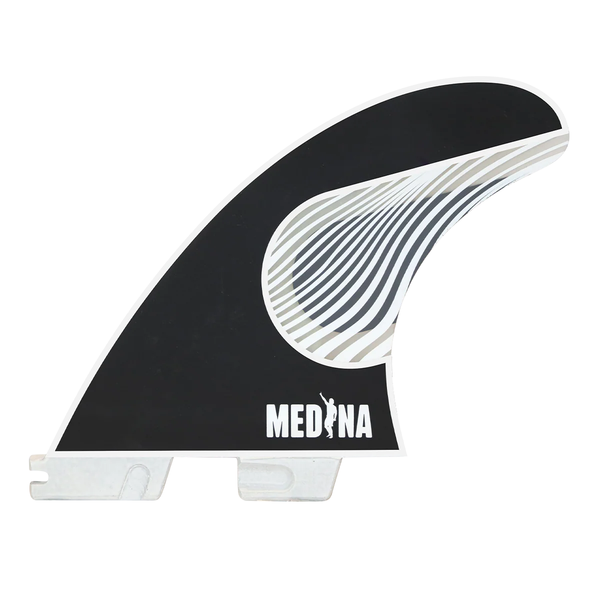 FCS II Gabriel Medina PC Tri Fin Set - Black/White