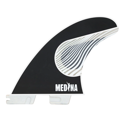 FCS II Gabriel Medina PC Tri Fin Set - Black/White