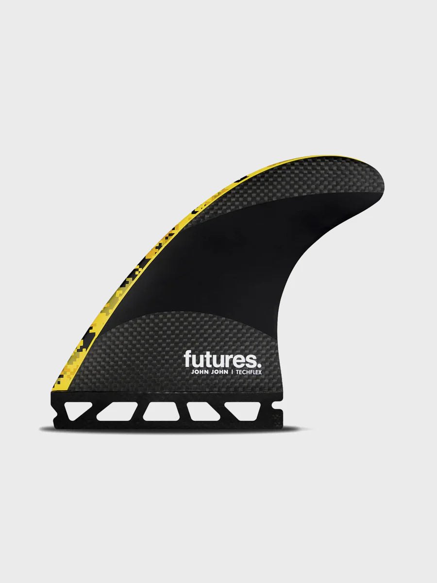 Futures John John Florence Techflex Fin Set (Medium) - Digi Yellow