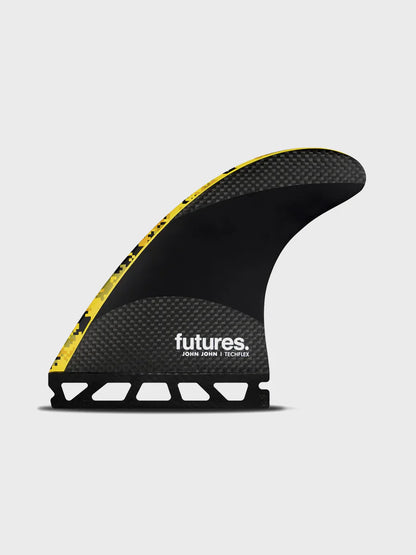 Futures John John Florence Techflex Fin Set (Medium) - Digi Yellow