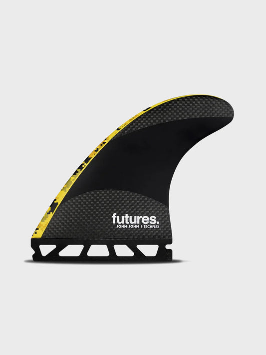 Futures John John Florence Techflex Fin Set (Medium) - Digi Yellow