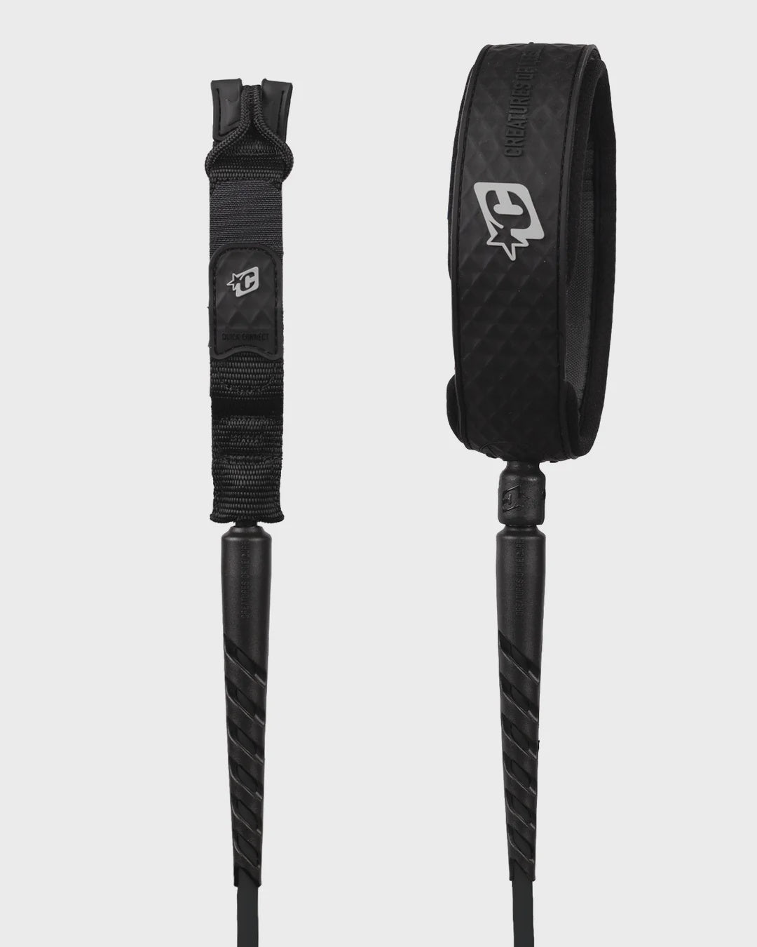 Creatures RELIANCE 2.0 | Longboard Standard Duty Knee | 9ft Leash - Black