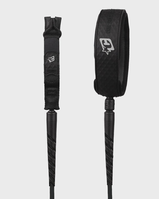 Creatures RELIANCE 2.0 | Longboard Standard Duty Knee | 9ft Leash - Black