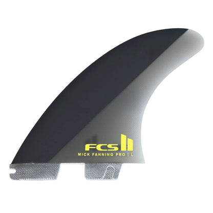 FCS II MICK FANNING PG PRO TRI FIN SET - BLACK/ACID