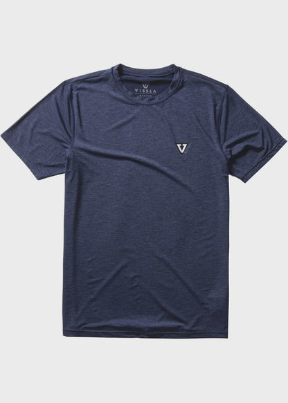 Vissla Twisted Eco Short Sleeve Lycra - Dark Navy Heather