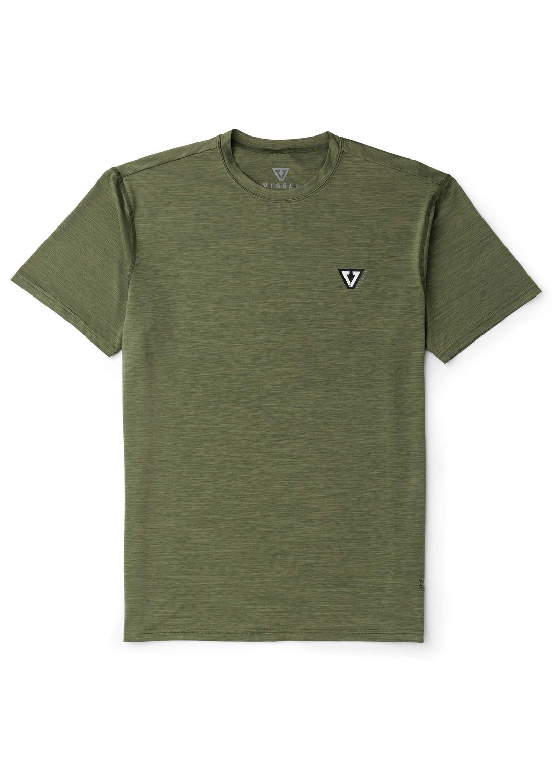 Vissla Twisted Eco Short Sleeve Lycra Sun Shirt - Army Heather