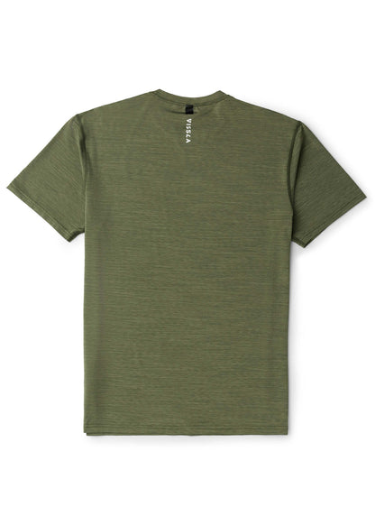 Vissla Twisted Eco Short Sleeve Lycra Sun Shirt - Army Heather