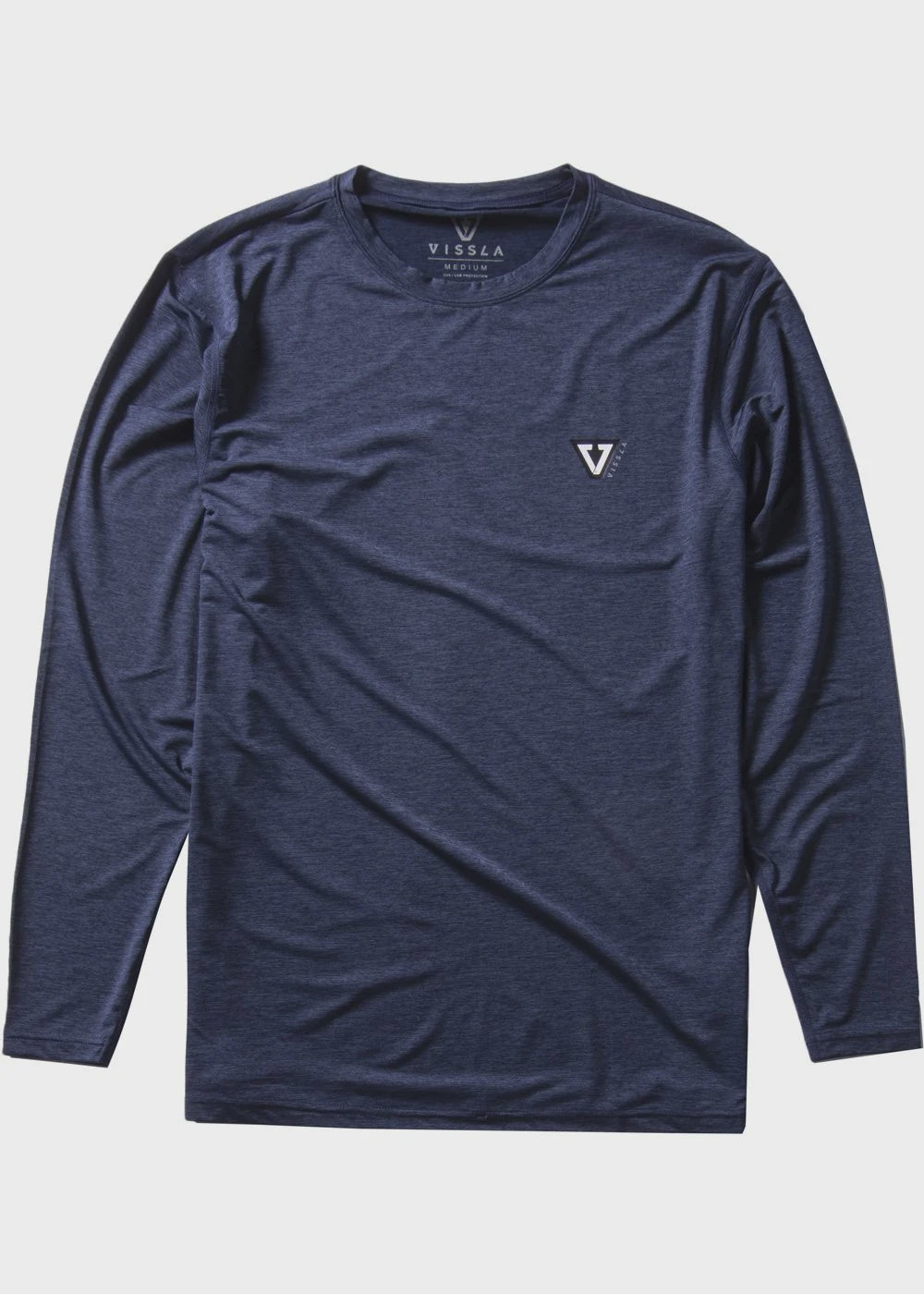 Vissla Twisted Eco Long Sleeve Lycra Sun Shirt - Dark Navy Heather