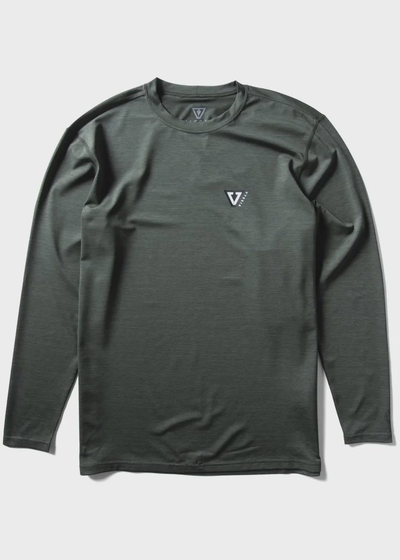 TWISTED ECO LS LYCRA - MILLITARY HEATHER
