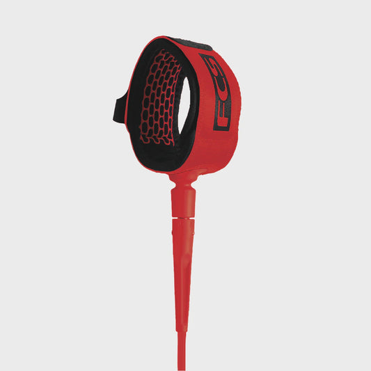 FCS 6' Comp Essential Leash - Code Red