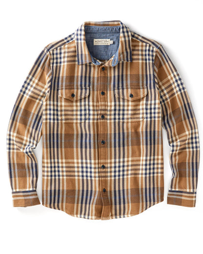 Outerknown Blanket Shirt - Chestnut Apollo Plaid