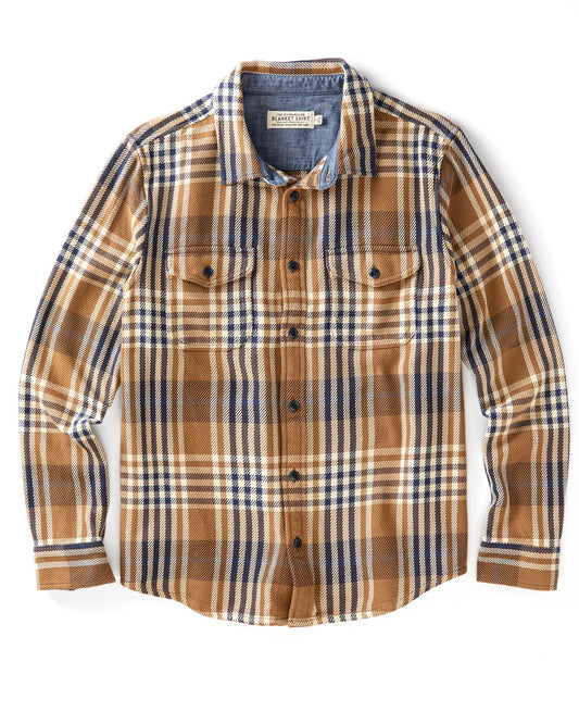 Outerknown Blanket Shirt - Chestnut Apollo Plaid