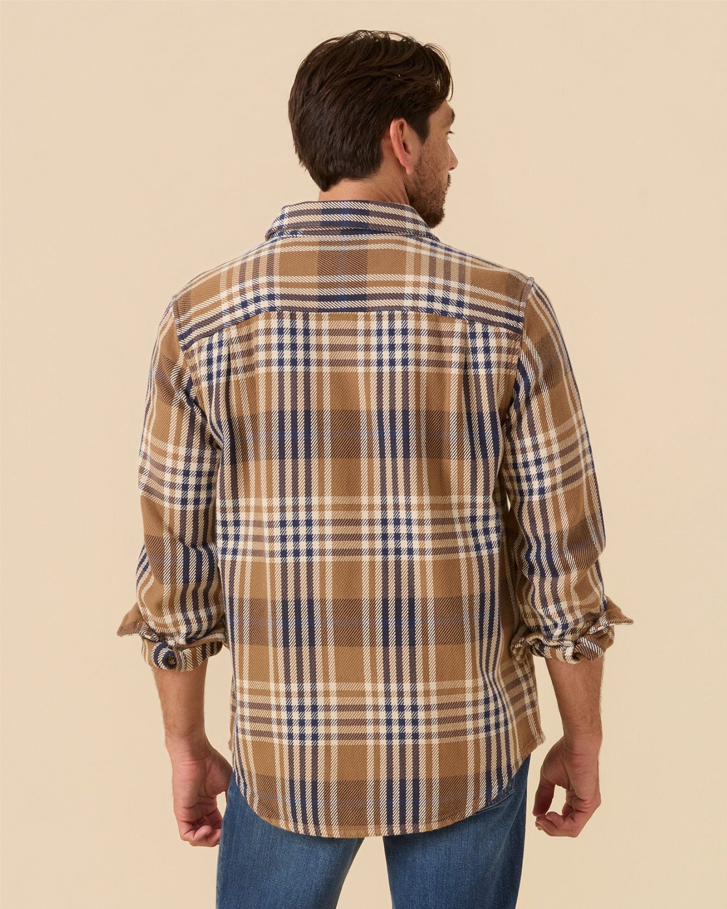 Outerknown Blanket Shirt - Chestnut Apollo Plaid