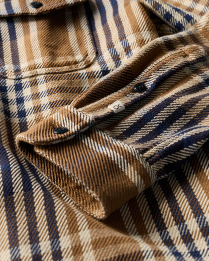 Outerknown Blanket Shirt - Chestnut Apollo Plaid