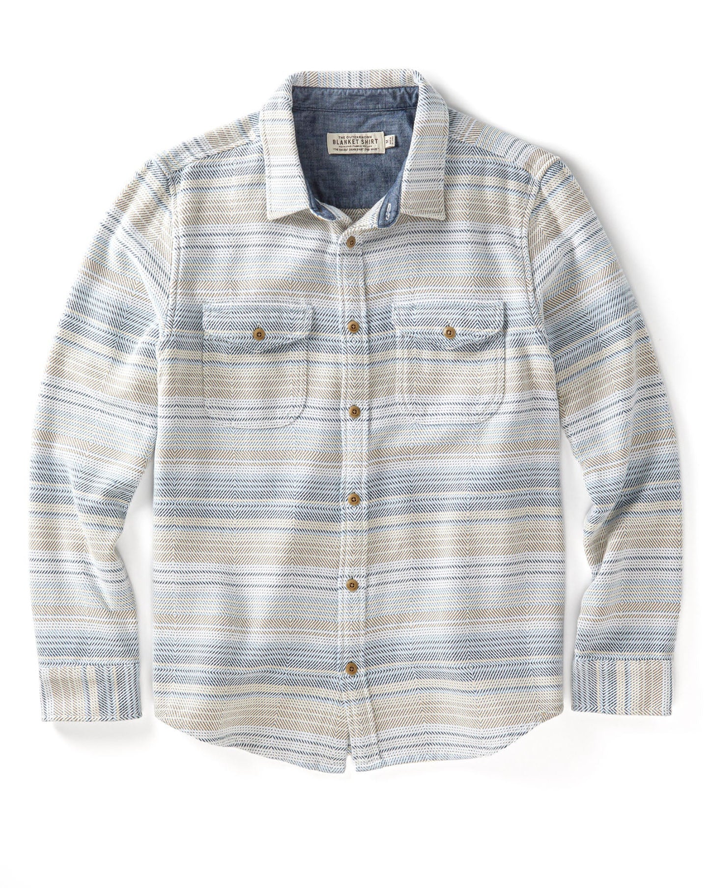 Outerknown Blanket Shirt - Seabreeze Mojave Stripe