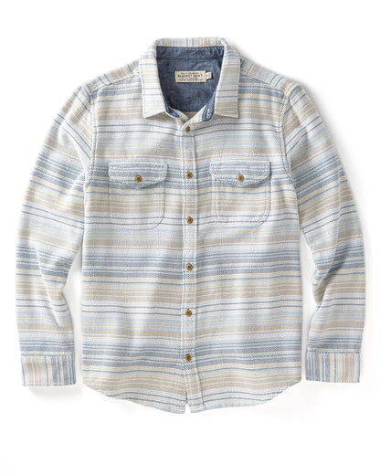 Outerknown Blanket Shirt - Seabreeze Mojave Stripe