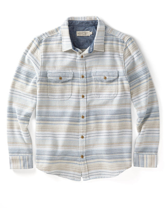 Outerknown Blanket Shirt - Seabreeze Mojave Stripe
