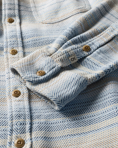 Outerknown Blanket Shirt - Seabreeze Mojave Stripe