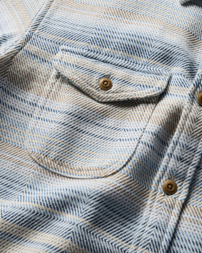Outerknown Blanket Shirt - Seabreeze Mojave Stripe