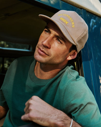 Outerknown Journey Fish 5-Panel Hat - Chestnut
