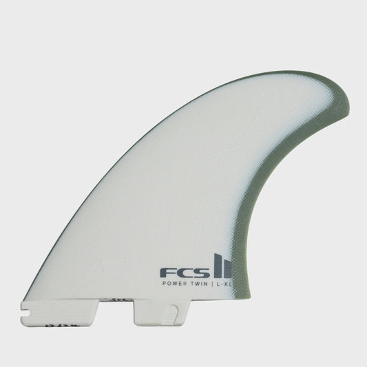 FCS II Power Twin +1 PG Fin Set - Natural/Alpine