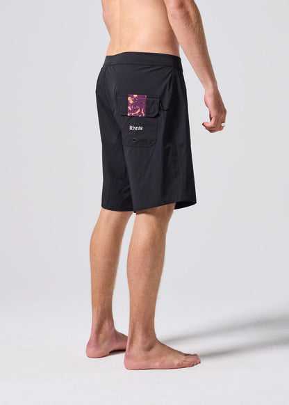 Rivvia Stereo 19" Decorative Trunk - Black/Orange