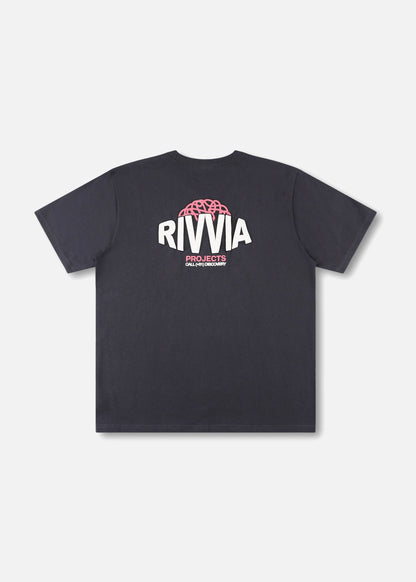 Rivvia Brains Trust Relaxed Fit T-Shirt - Pigment Black