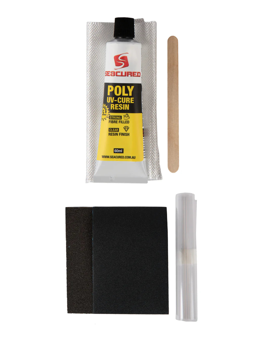 SeaCured Polyester Resin UV-Cure Large Repair Kit 60ml