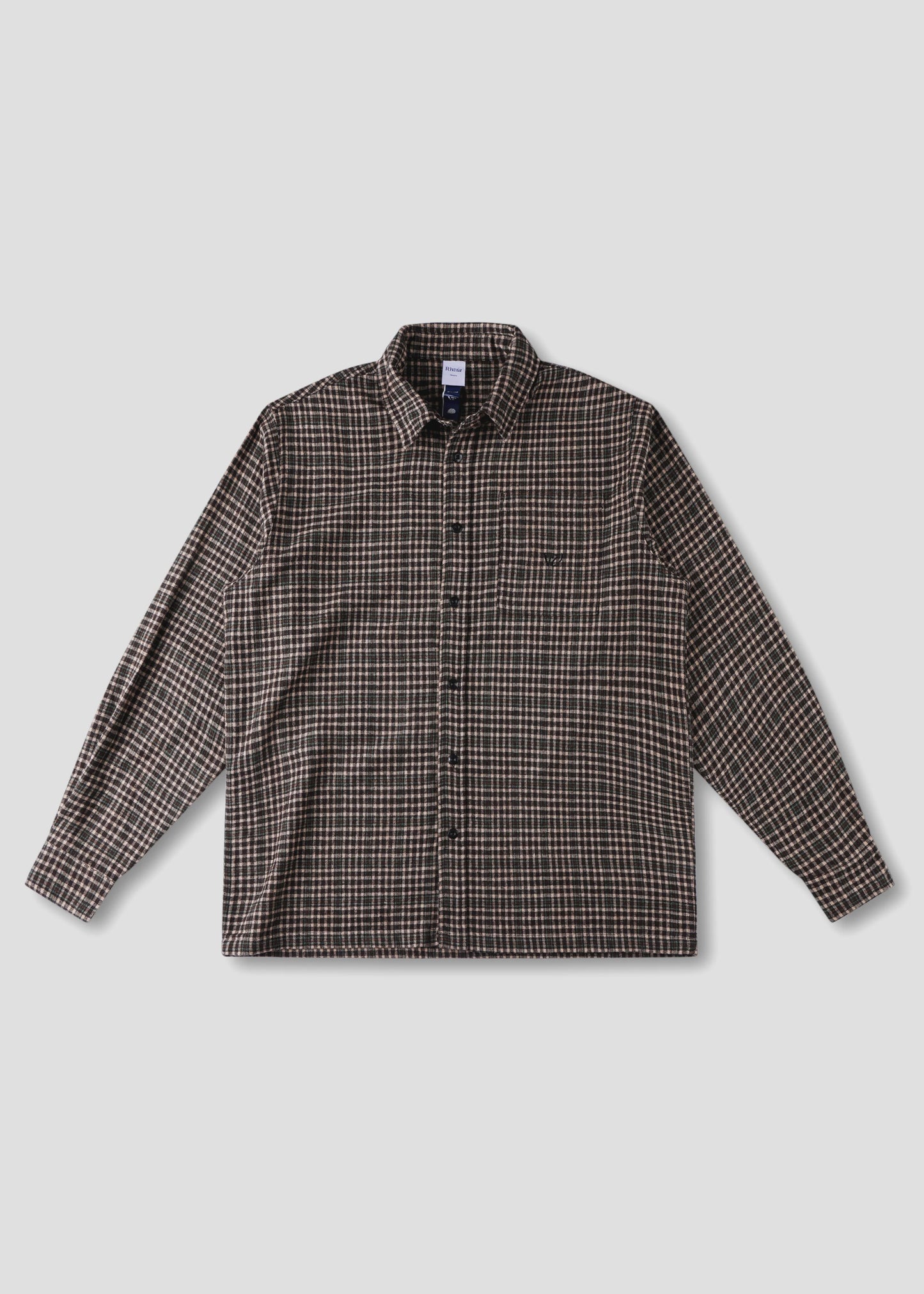 Rivvia Plaid Off Track Shirt - Brown