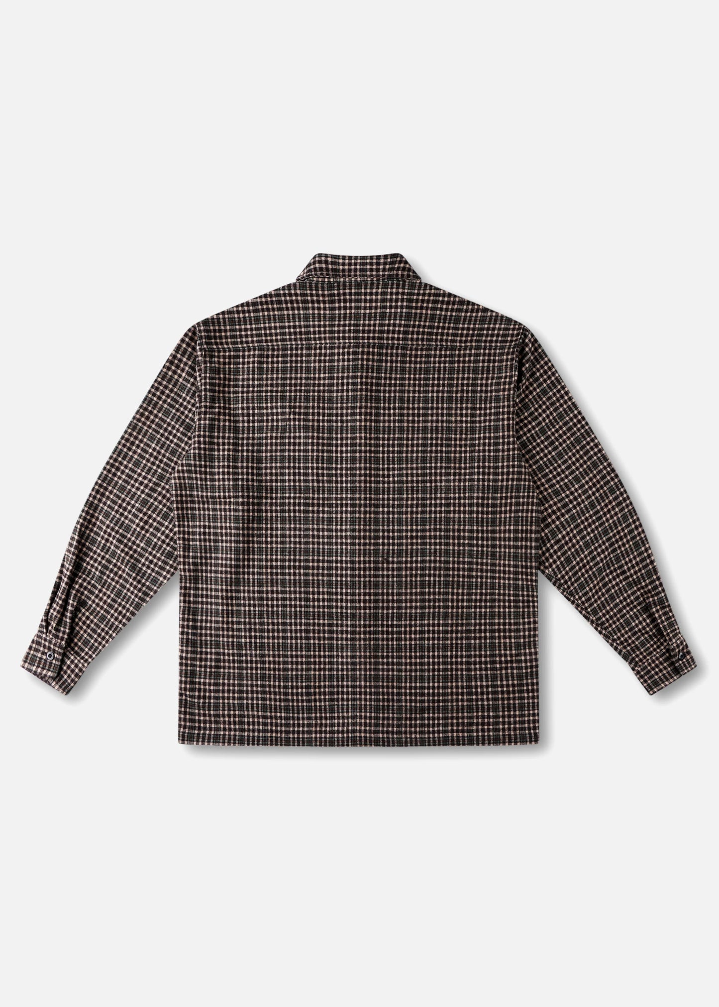 Rivvia Plaid Off Track Shirt - Brown