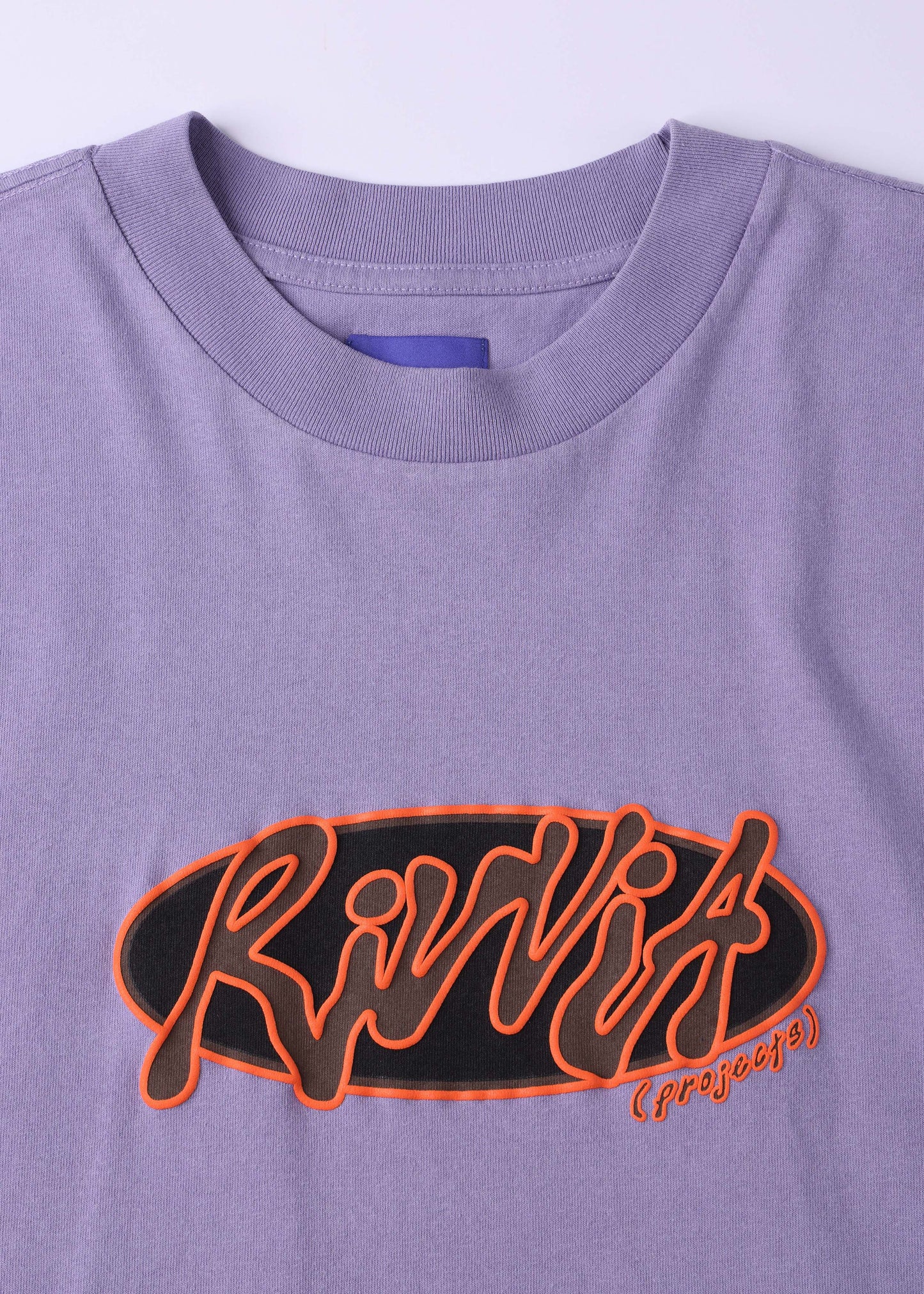 Rivvia Oval Graf Relaxed Fit T-Shirt - Washed Purple