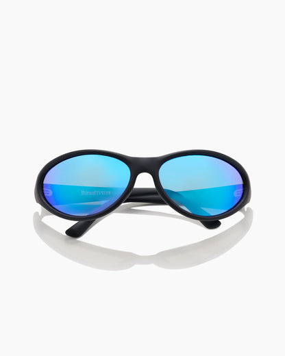 Morphine - Matte Black / Blue Reflective Polarised
