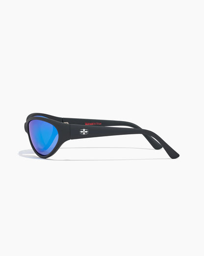 Morphine - Matte Black / Blue Reflective Polarised